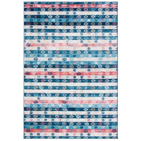 Safavieh 8 x 10 ft. Madison Contemporary Rectangle Area Rug Navy & Ivory MAD773M-8
